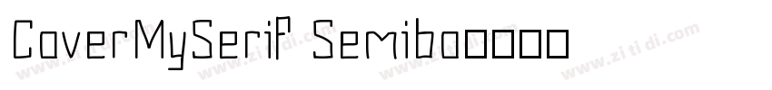 CoverMySerif Semibo字体转换